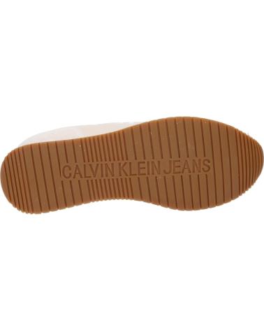Scarpe sport per Uomo CALVIN KLEIN YM0YM00746 RETRO RUNNER ACF EGGSHELL-CREAMY WHITE-TRAVERTINE