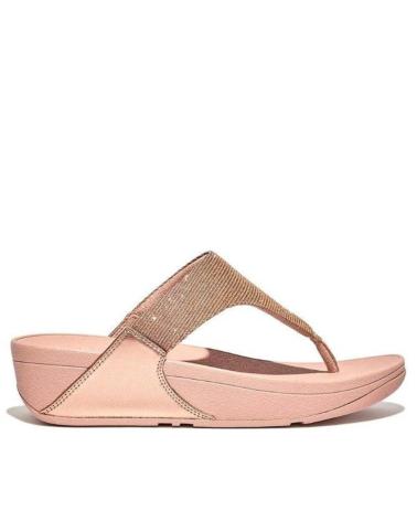 Sandalias de Mujer FITFLOP LULU SHIMMERLUX TOE-POST ROSA
